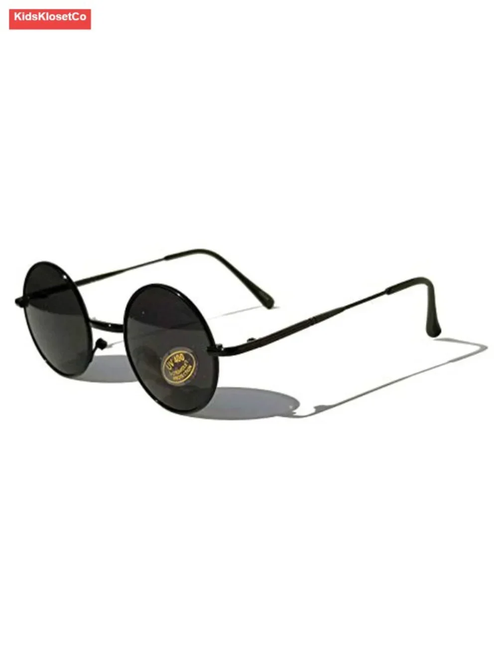 Hippie Round Circle Lens UV400 Protection Metal Sunglasses Kids Size 3-12